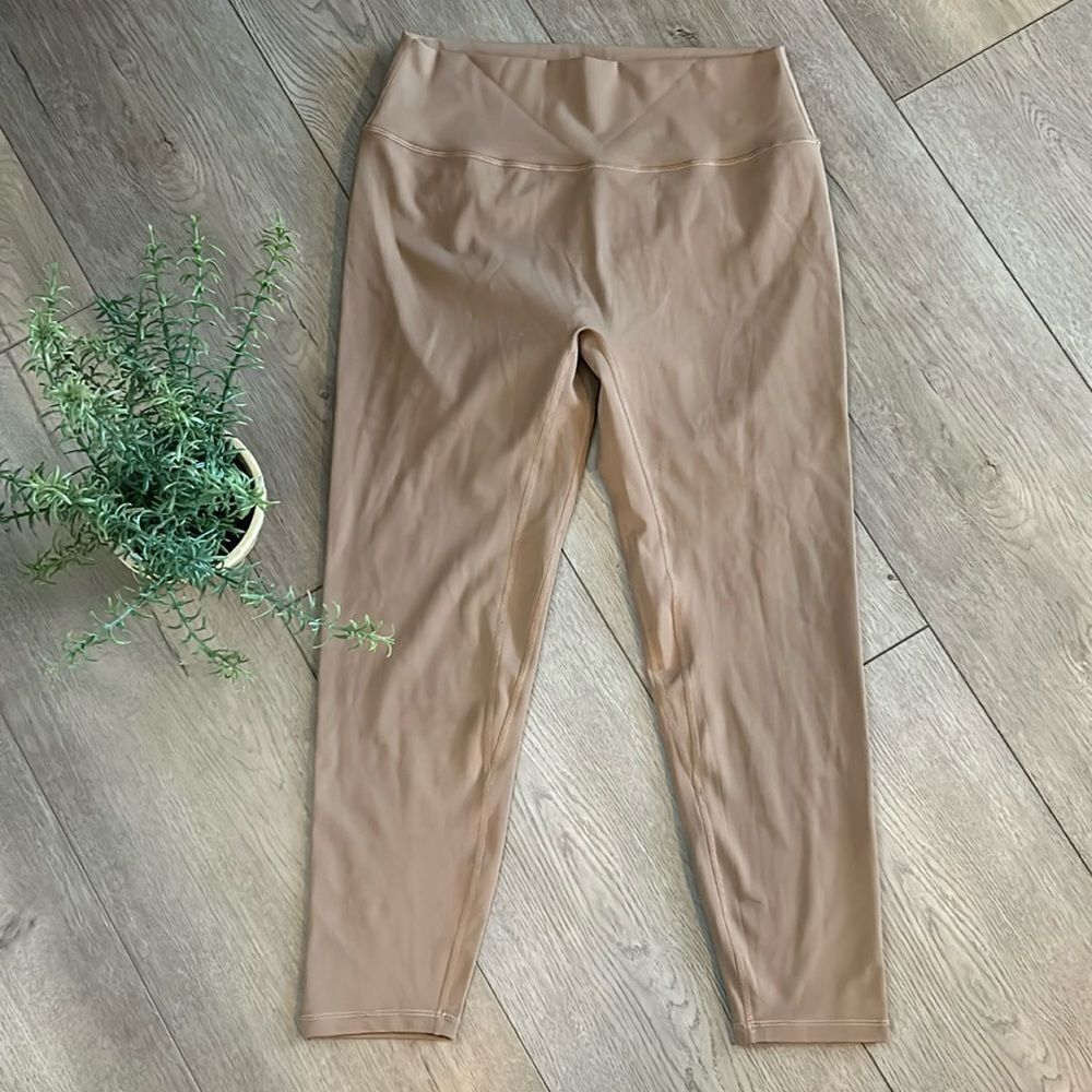 ZYIA ACTIVE HIGH RISE BROWN/TAN LEGGING SIZE XL 14-16